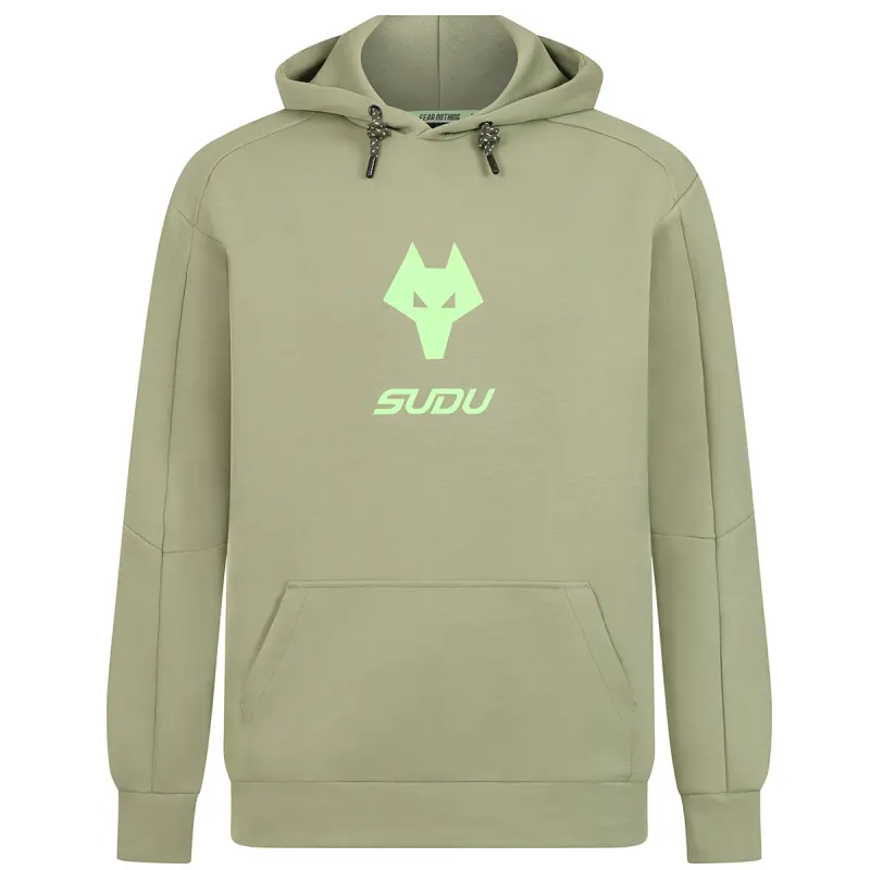 Wolverhampton Wanderers Store | Shop Official 2025-26 Players Travel Hoodie – Khaki Wolves Gear